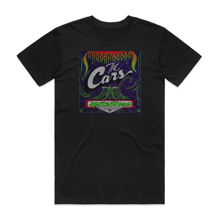 The Cars Just What I Needed The Cars Anthology Album Cover T-Shirt Black