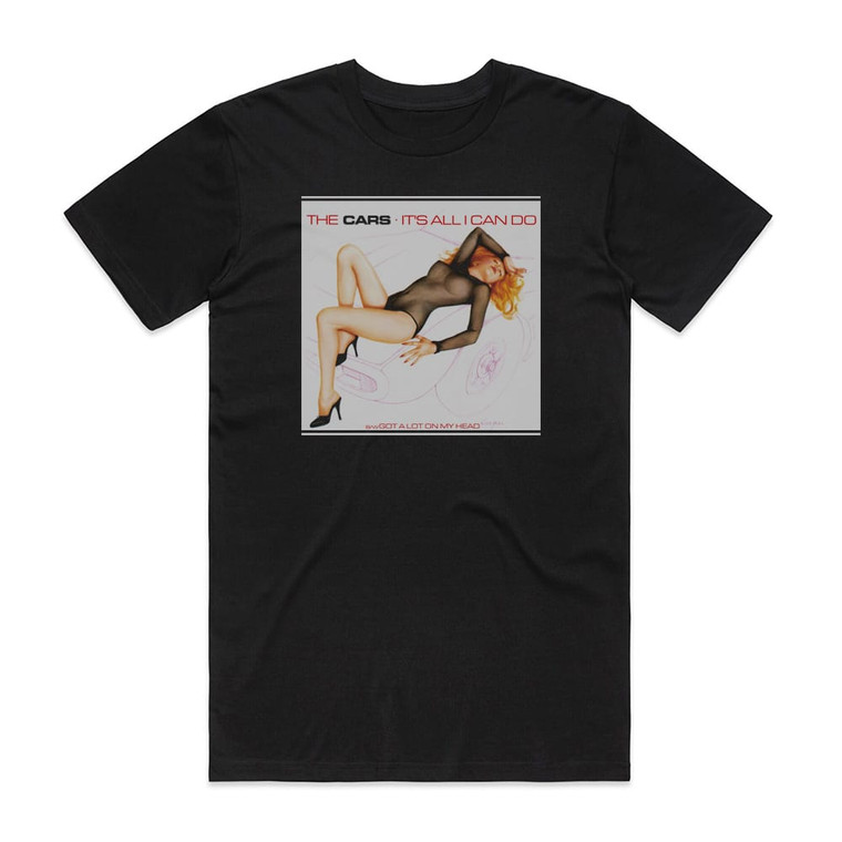 The Cars Its All I Can Do Album Cover T-Shirt Black