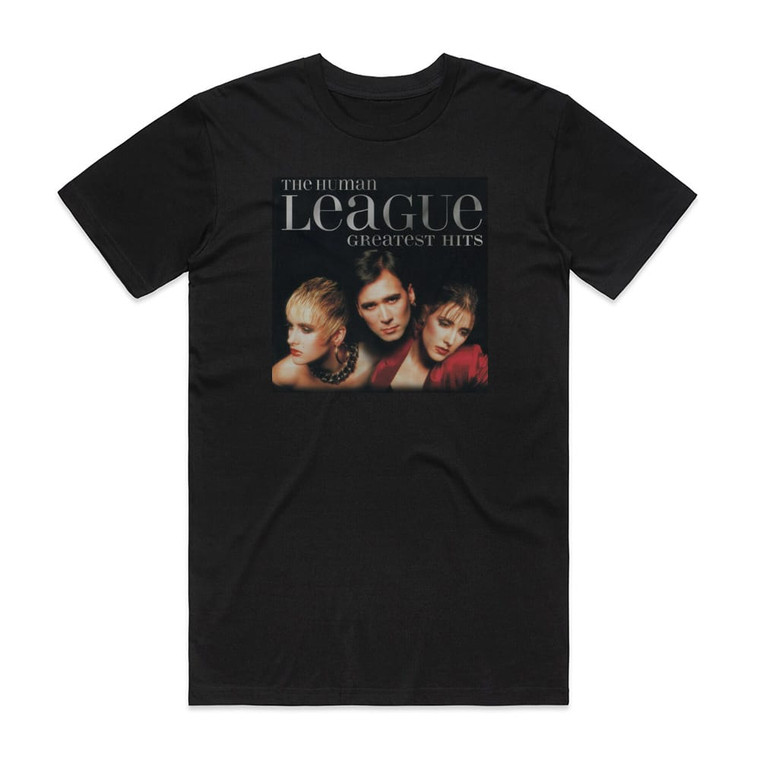The Human League Greatest Hits Album Cover T-Shirt Black