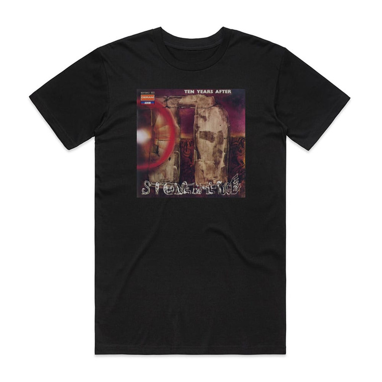 Ten Years After Stonedhenge 1 Album Cover T-Shirt Black