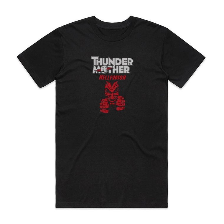 Thundermother Hellevator Album Cover T-Shirt Black
