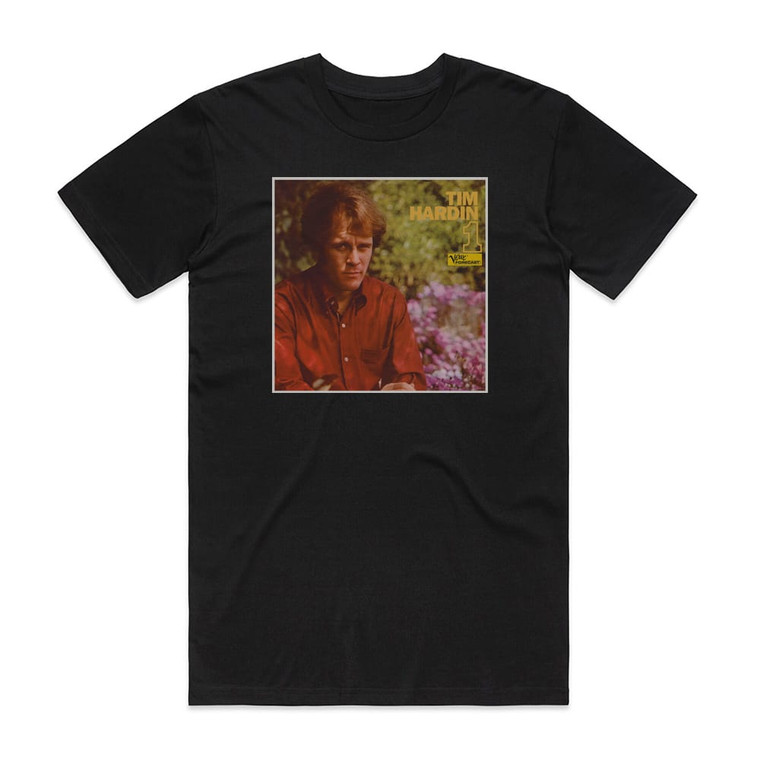 Tim Hardin Tim Hardin 1 Album Cover T-Shirt Black