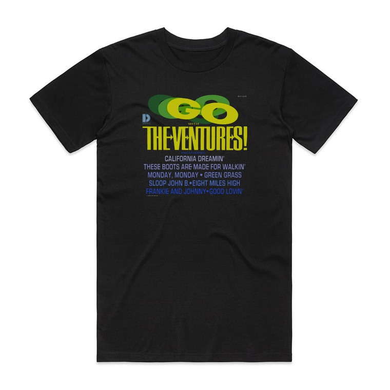 The Ventures Go With The Ventures Album Cover T-Shirt Black