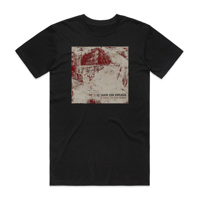 The War on Drugs Barrel Of Batteries Album Cover T-Shirt Black