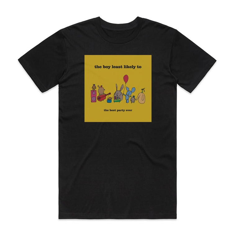 The Boy Least Likely To The Best Party Ever Album Cover T-Shirt Black