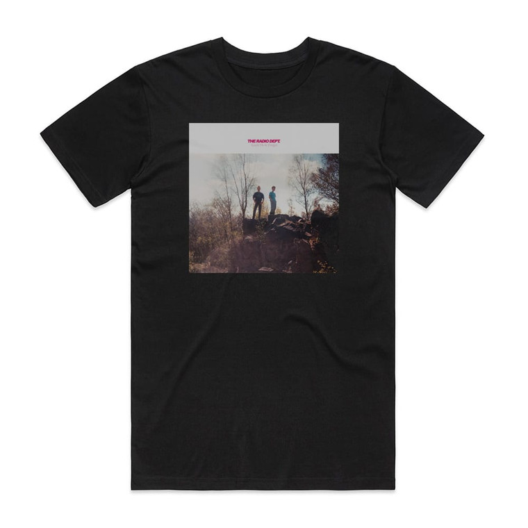 The Radio Dept Teach Me To Forget Album Cover T-Shirt Black