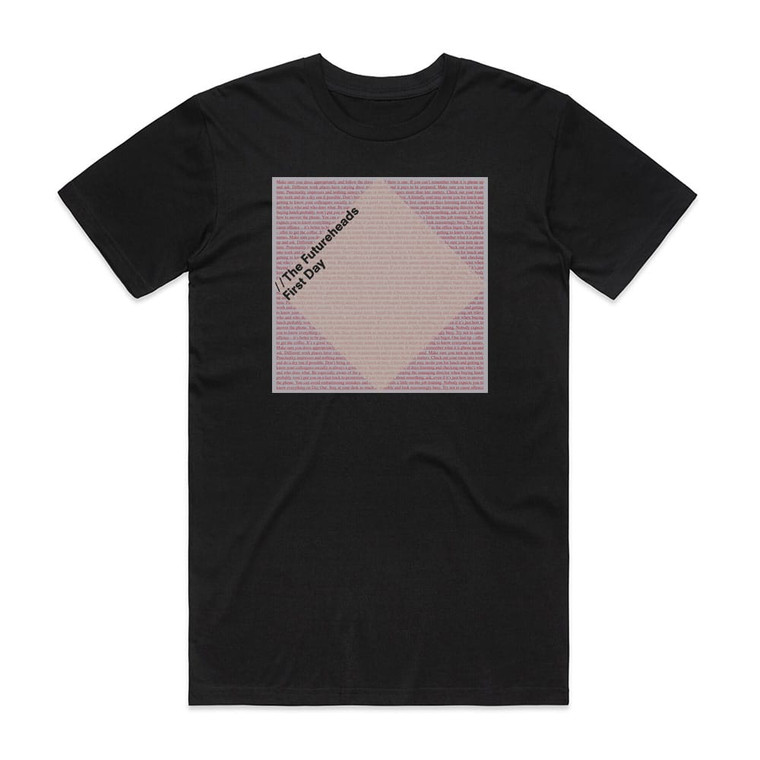 The Futureheads First Day Album Cover T-Shirt Black The Futureheads First Day Album Cover T-Shirt Black