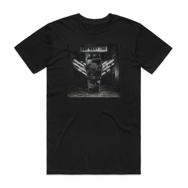 The Very End Turn Off The World Album Cover T-Shirt Black