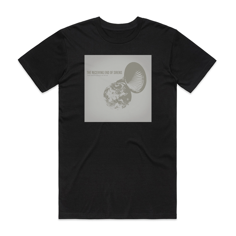 The Receiving End of Sirens The Earth Sings Mi Fa Mi Album Cover T-Shirt Black
