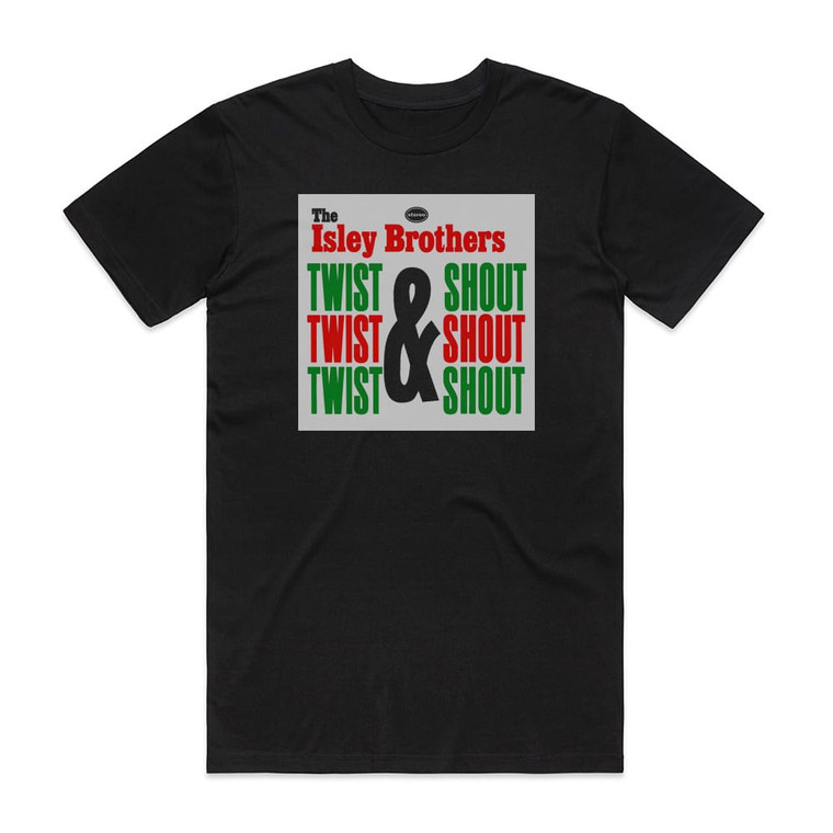 The Isley Brothers Twist Shout Album Cover T-Shirt Black