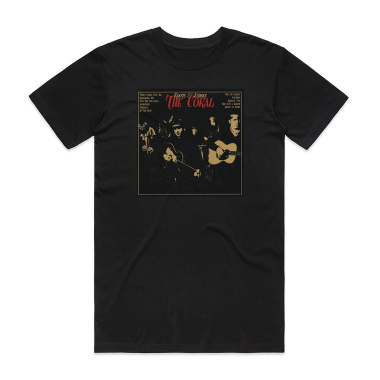 The Coral Roots Echoes Album Cover T-Shirt Black