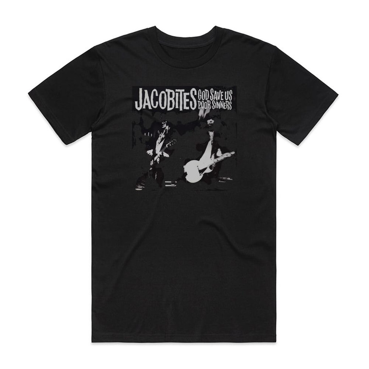 The Jacobites God Save Us Poor Sinners Album Cover T-Shirt Black