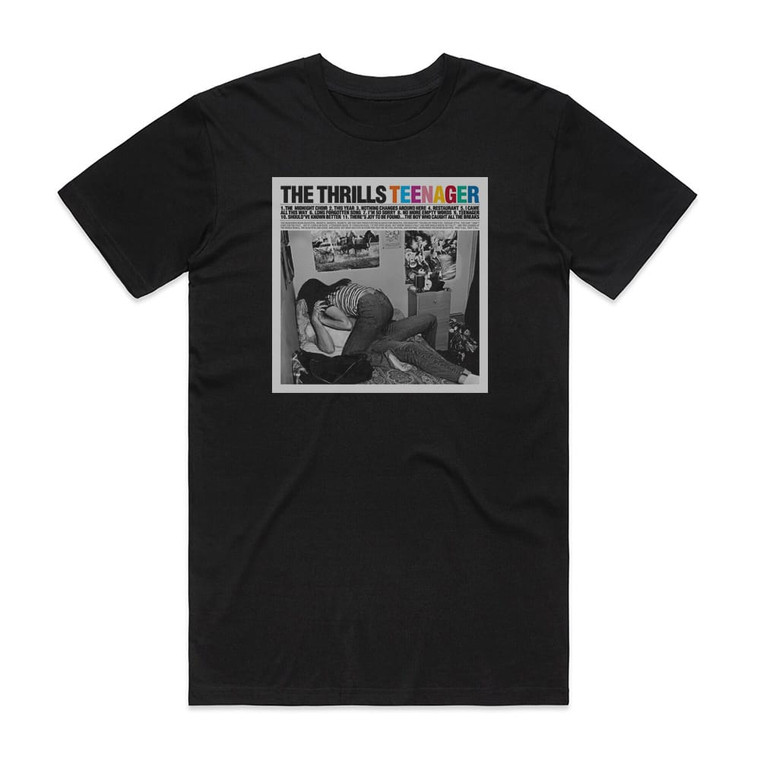 The Thrills Teenager Album Cover T-Shirt Black
