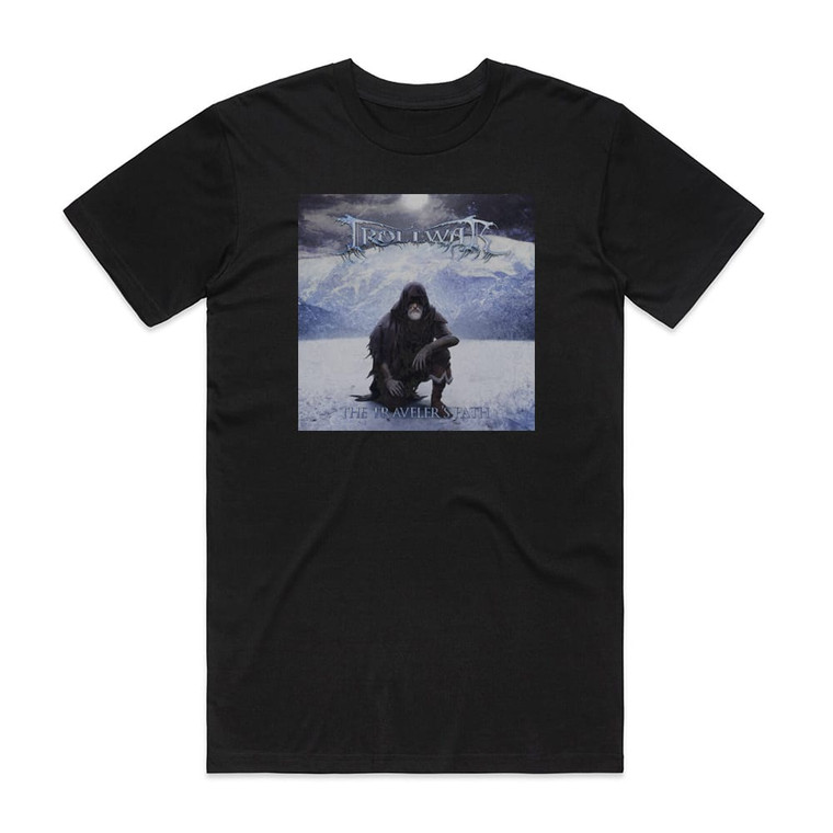 TrollWar The Travelers Path Album Cover T-Shirt Black