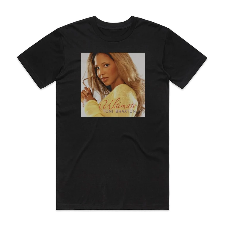 Toni Braxton Ultimate Toni Braxton 1 Album Cover T-Shirt Black