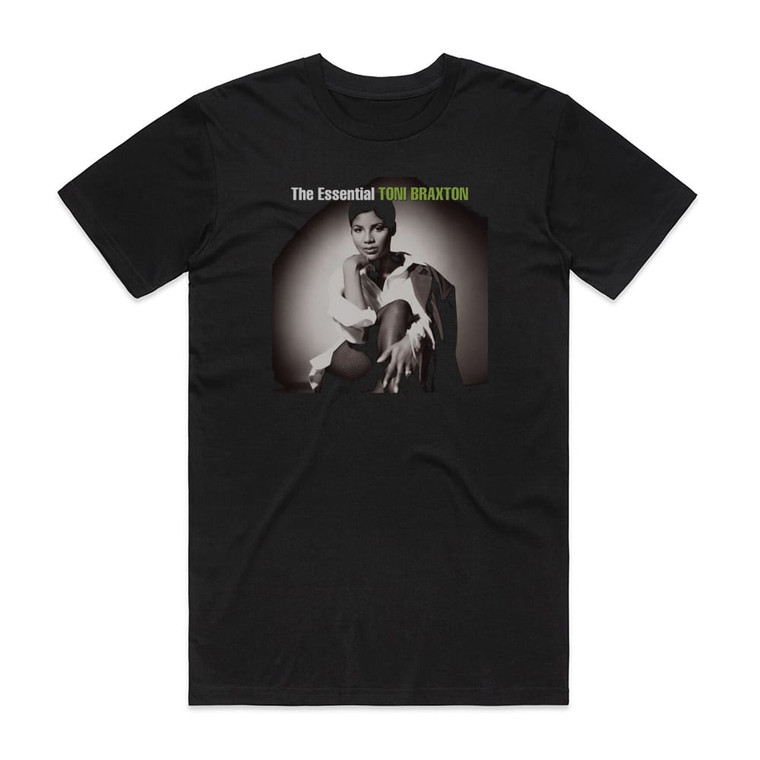 Toni Braxton The Essential Toni Braxton Album Cover T-Shirt Black