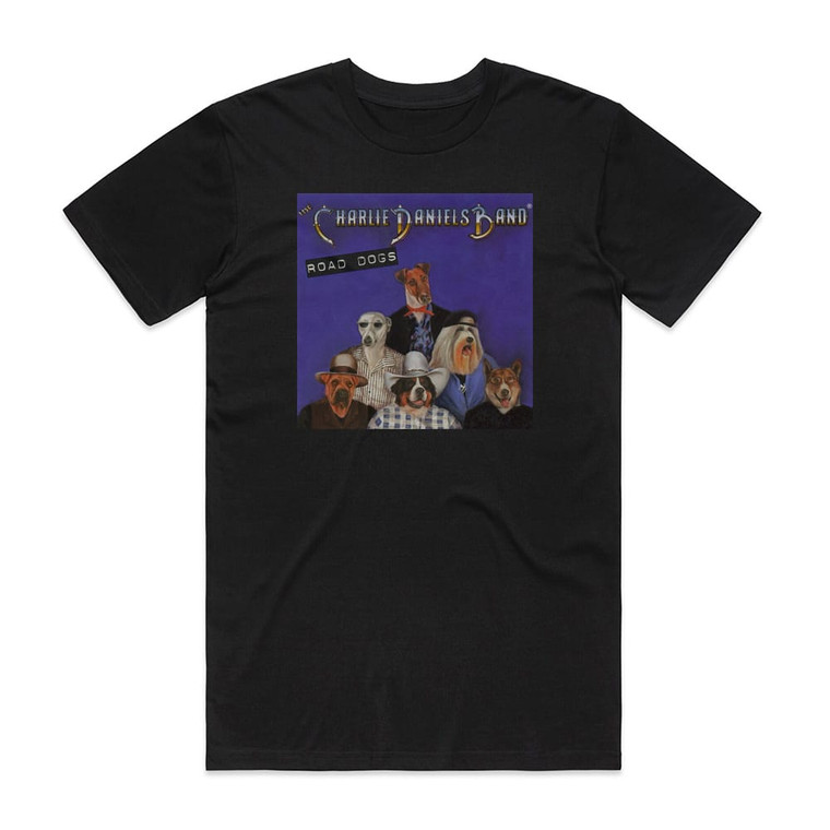The Charlie Daniels Band Road Dogs Album Cover T-Shirt Black The Charlie Daniels Band Road Dogs Album Cover T-Shirt Black