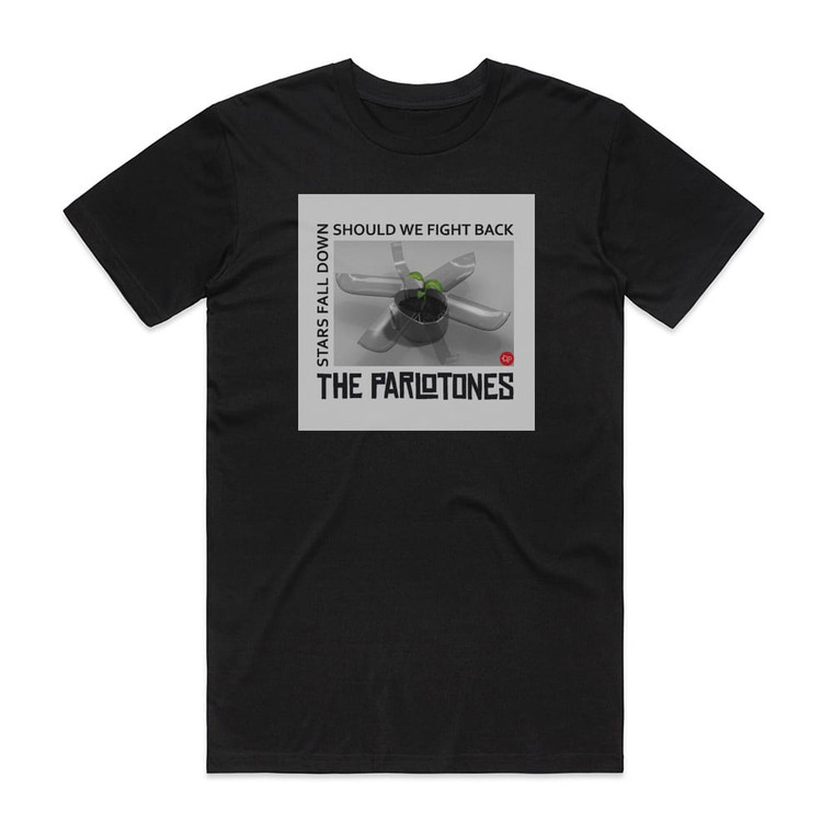 The Parlotones Should We Fight Back Stars Fall Down Album Cover T-Shirt Black