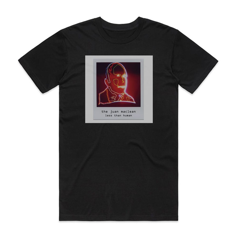 The Juan MacLean Less Than Human Album Cover T-Shirt Black The Juan MacLean Less Than Human Album Cover T-Shirt Black