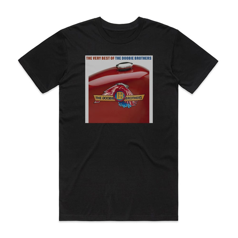 The Doobie Brothers The Very Best Of The Doobie Brothers Album Cover T-Shirt Black