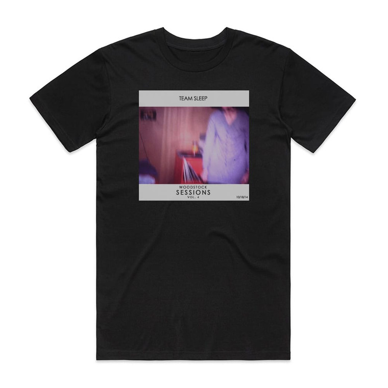 Team Sleep Woodstock Sessions Vol 4 Album Cover T-Shirt Black