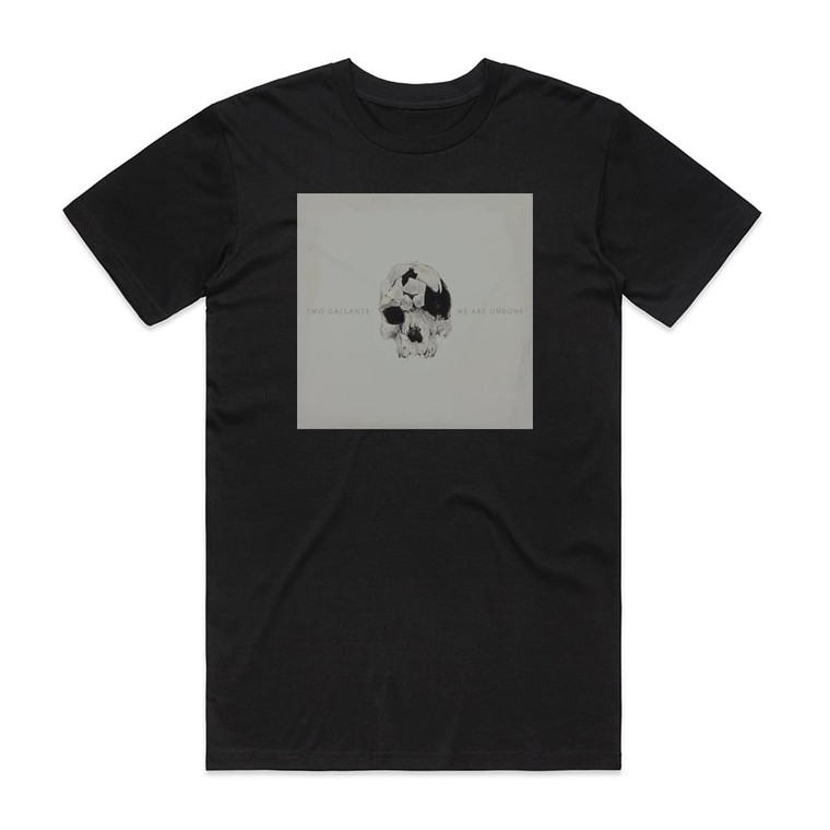 Two Gallants We Are Undone Album Cover T-Shirt Black