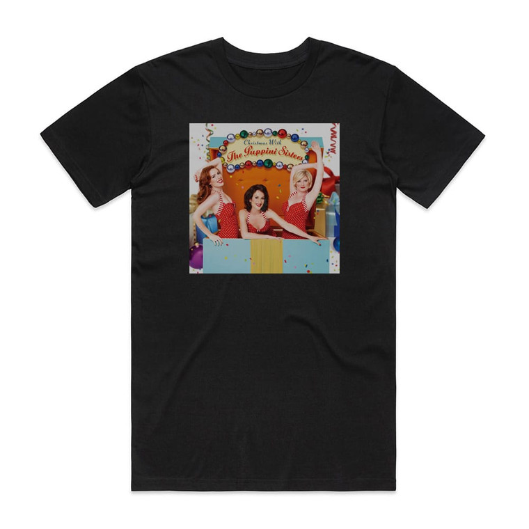 The Puppini Sisters Christmas With The Puppini Sisters Album Cover T-Shirt Black