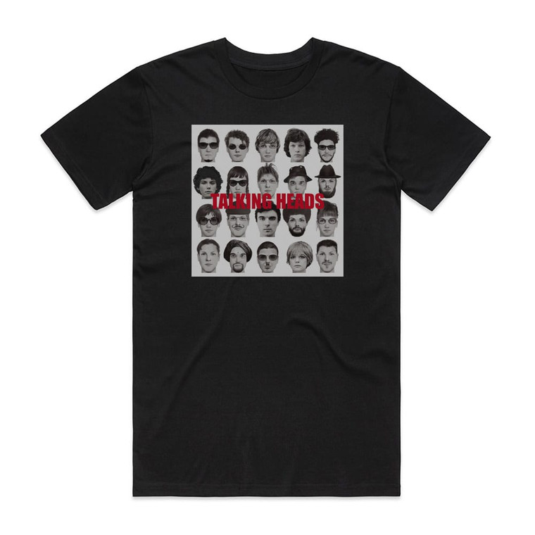 Talking Heads The Best Of Talking Heads Album Cover T-Shirt Black