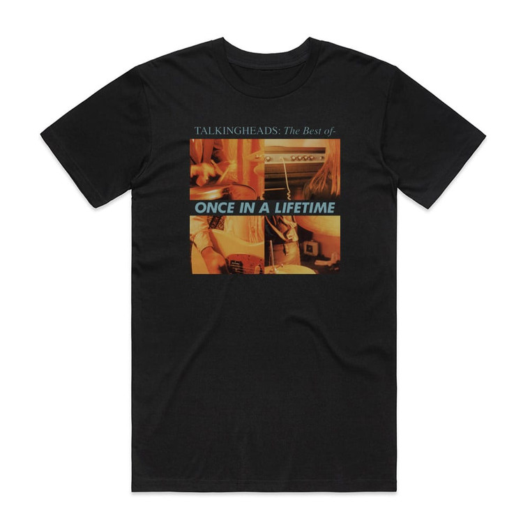 Talking Heads Once In A Lifetime The Best Of Album Cover T-Shirt Black