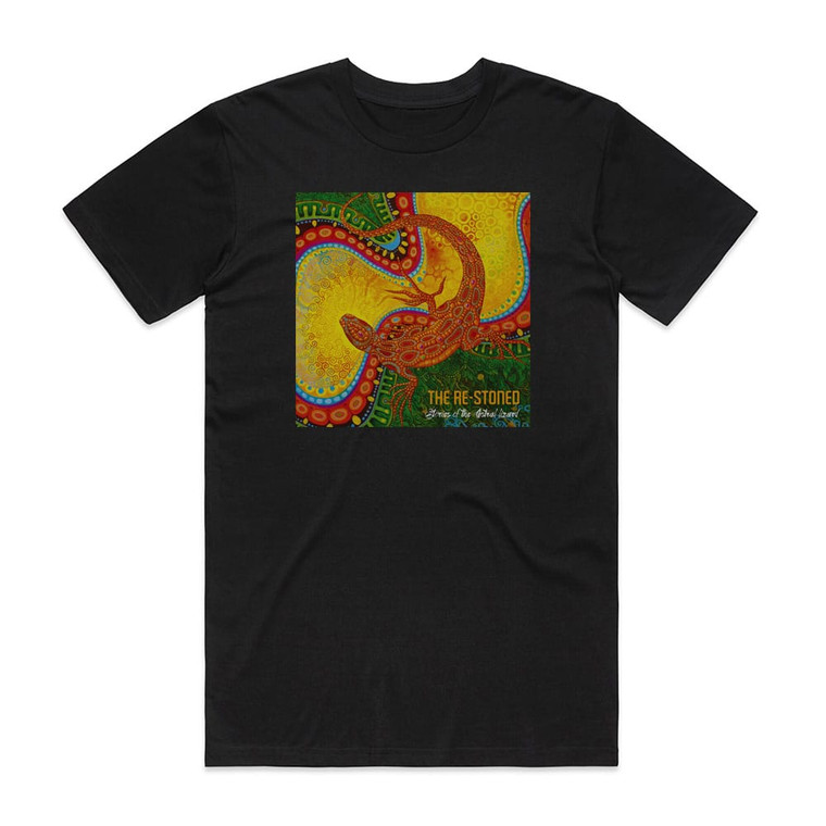 The Re-Stoned Stories Of The Astral Lizard Album Cover T-Shirt Black