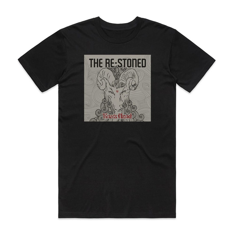 The Re-Stoned Rams Head Album Cover T-Shirt Black