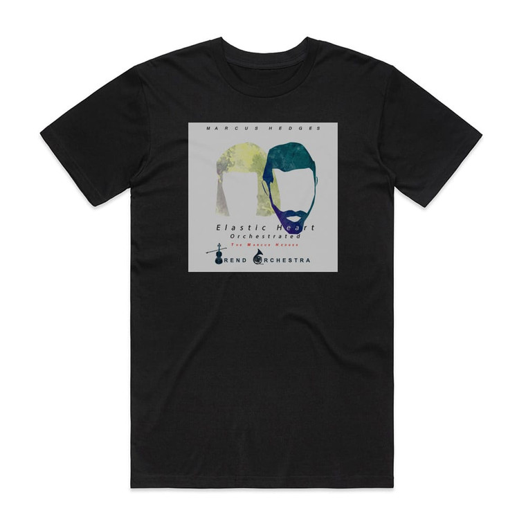 The Marcus Hedges Trend Orchestra Elastic Heart Orchestrated Album Cover T-Shirt Black
