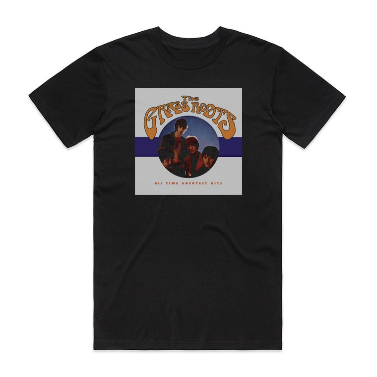 The Grass Roots All Time Greatest Hits Album Cover T-Shirt Black