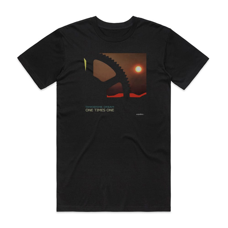 Tangerine Dream One Times One Album Cover T-Shirt Black