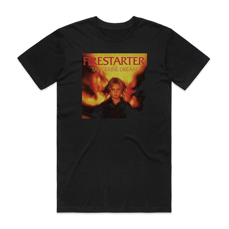 Tangerine Dream Firestarter Album Cover T-Shirt Black