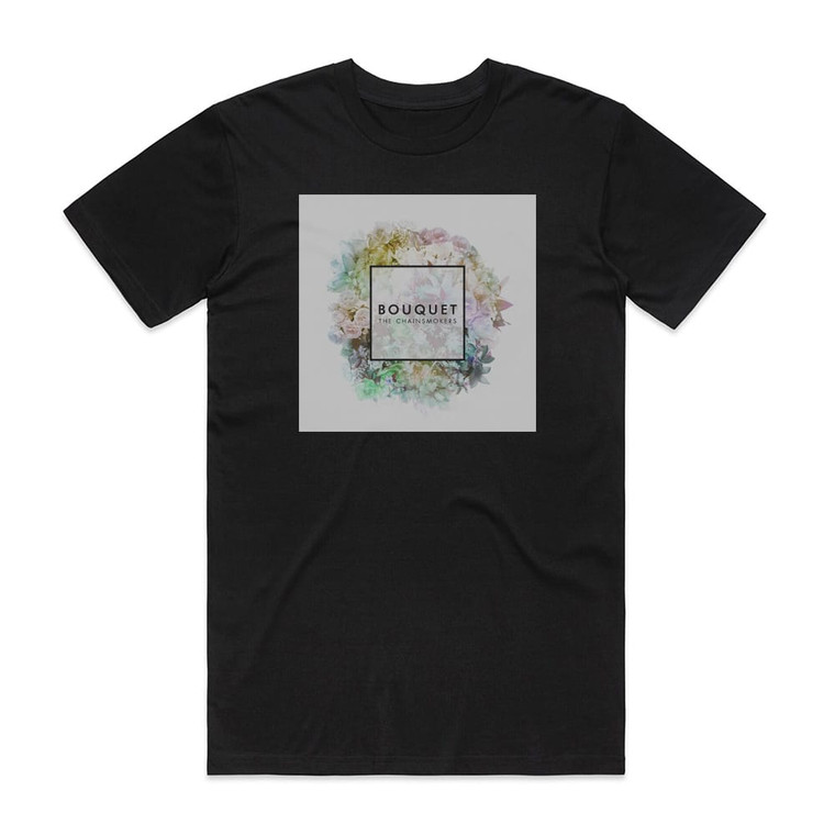 The Chainsmokers Bouquet Album Cover T-Shirt Black