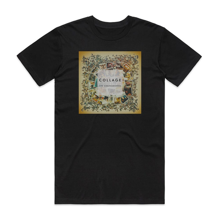 The Chainsmokers Collage Album Cover T-Shirt Black
