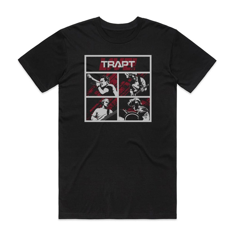 Trapt Live Album Cover T-Shirt Black