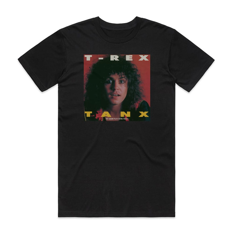 T Rex Tanx 2 Album Cover T-Shirt Black