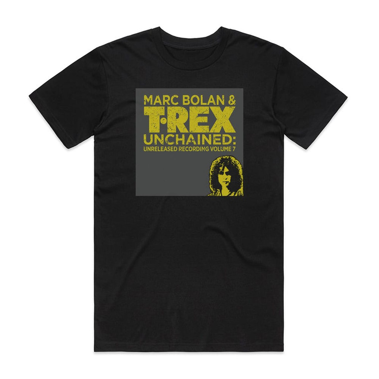 T Rex Unchained Unreleased Recordings Volume 7 Album Cover T-Shirt Black