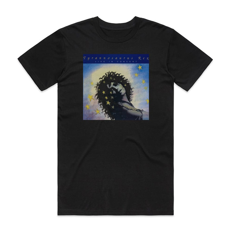 T Rex Bbc Radio 1 Live In Concert Album Cover T-Shirt Black