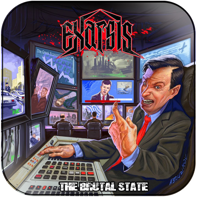 Exarsis The Brutal State Album Cover Sticker