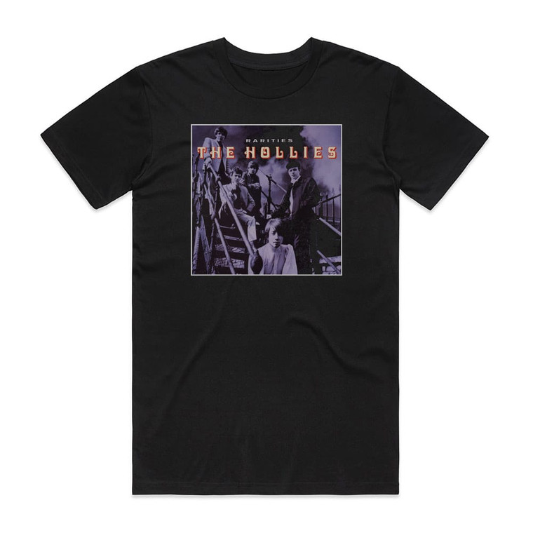 The Hollies Rarities Album Cover T-Shirt Black