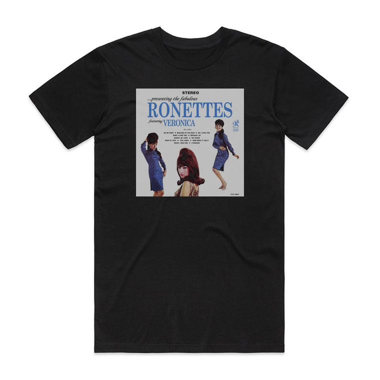 The Ronettes  Presenting The Fabulous Ronettes Album Cover T-Shirt Black