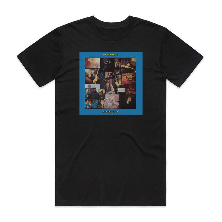 The Pentangle Reflection Album Cover T-Shirt Black