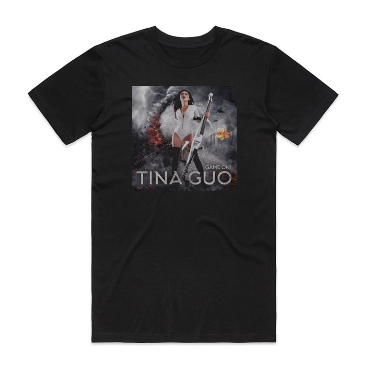 Tina Guo Game On Album Cover T-Shirt Black