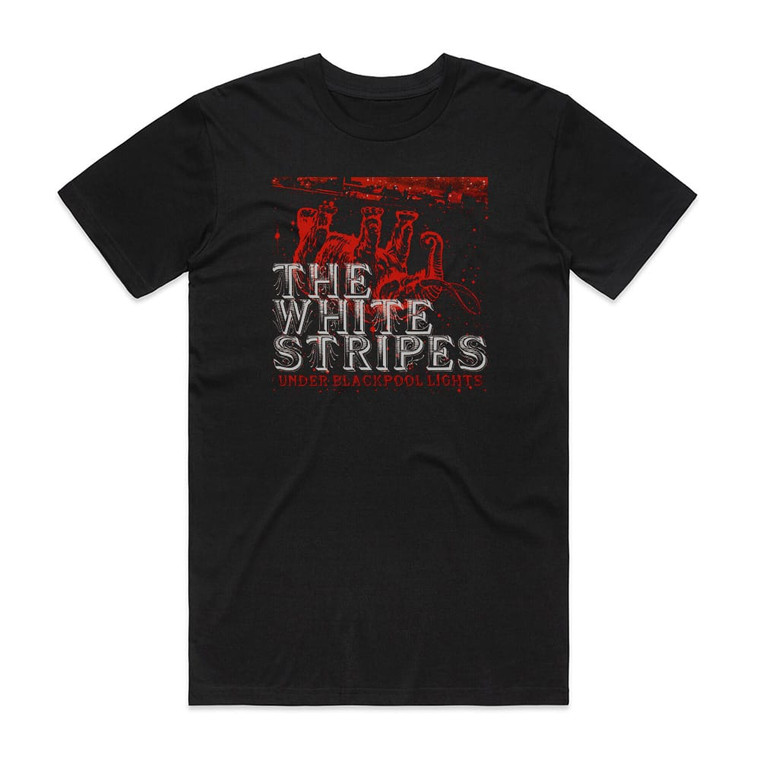 The White Stripes Under Blackpool Lights 1 Album Cover T-Shirt Black