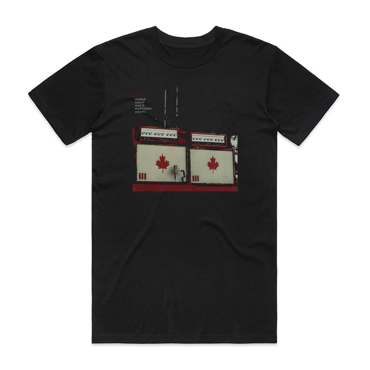 The White Stripes Under Great White Northern Lights Album Cover T-Shirt Black