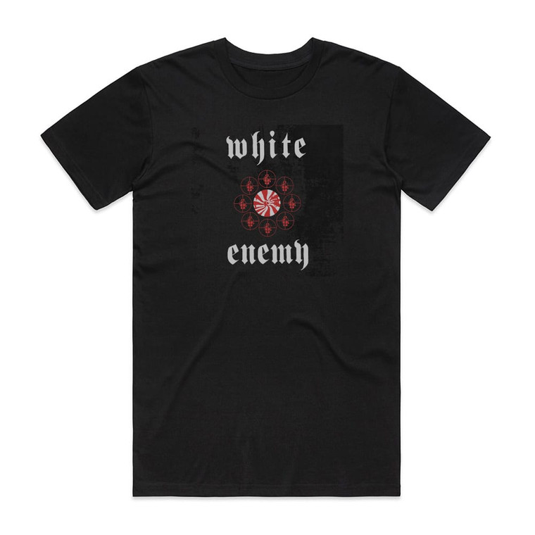 The White Stripes White Enemy Album Cover T-Shirt Black