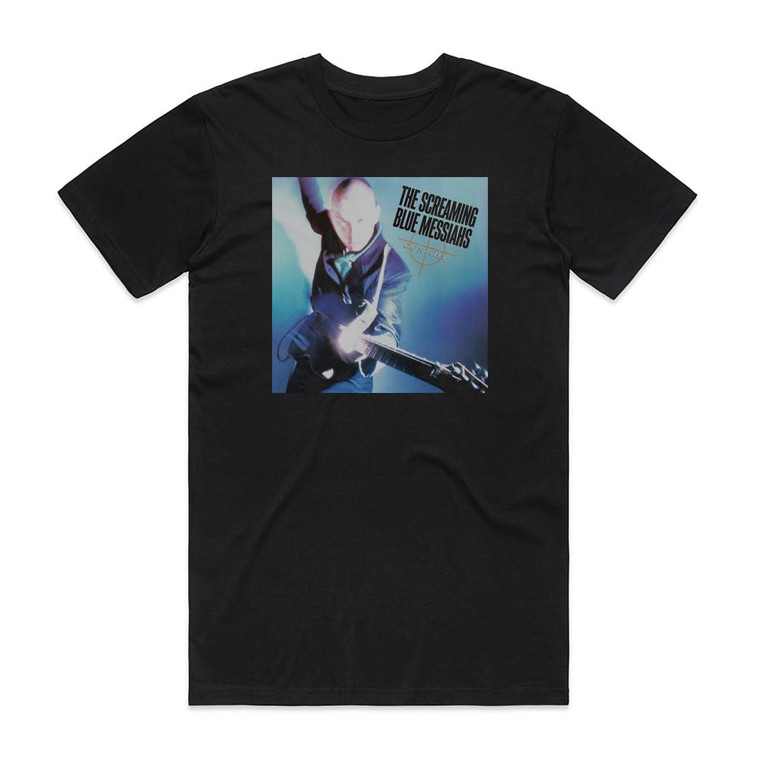 The Screaming Blue Messiahs Gun Shy Album Cover T-Shirt Black